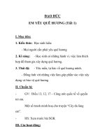 ĐẠO ĐỨC EM YÊU QUÊ HƯƠNG (Tiết 1) pps