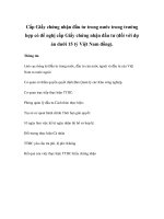 Cấp Giấy chứng nhận đầu tư trong nước trong trường hợp có đề nghị cấp Giấy chứng nhận đầu tư (đối với dự án dưới 15 tỷ Việt Nam đồng). docx