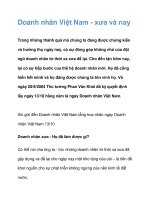 Doanh nhân Việt Nam - xưa và nay docx