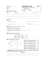 Kiem tra toan GK2 - lop 1