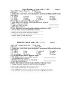 Kiem tra 15'''' Anh 6 so 2- ky 2