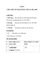 TOÁN CHIA MỘT SỐ THẬP PHÂN CHO 10, 100, 1000 ppsx