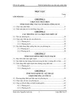 thiết kế phần điện của nhà máy nhiệt điện