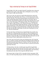 NGÀY XUÂN ĐỌC TƯƠNG TƯ CỦA NGUYỄN BÍNH