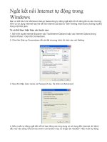 Ngắt kết nối tự động INTERNET trong WIN
