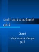 Liên kết kinh tế và các định chế quốc tế_Chương 6: Lý thuyết và chính sách thương mại quốc tế potx