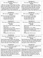 câu hỏi và đáp án về phòng chống HIV-IADS