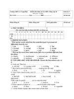 kiem tra ky II- Tieng Anh 10