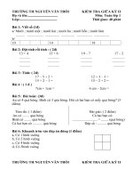 kiểm tra giữa kỳ 2