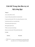 Giải thể Trung tâm Bảo trợ xã hội (công lập) doc