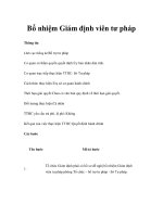 Bổ nhiệm Giám định viên tư pháp pptx