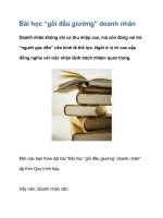 Bài học “gối đầu giường” doanh nhân ppt