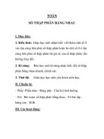 TOÁN SỐ THẬP PHÂN BẰNG NHAU pot