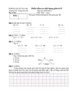 Đề Thi GK II - Toán lớp 2