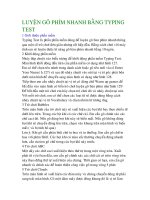 Luyen go phim nhanh bang Typing test .