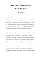 LUYỆN ĐỌC ANH NGỮ QUA CÁC TÁC PHẨM VĂN HỌC-THE THREE MUSKERTEERS ALEXANDRE DUMAS CHAPTER 37 pps
