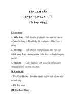TẬP LÀM VĂN LUYỆN TẬP TẢ NGƯỜI ( Tả hoạt động ) ppt