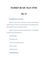 NGHIỆN RƯỢU MẠN TÍNH (Kỳ 2) pps