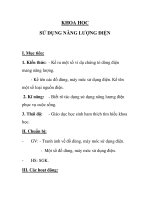 KHOA HỌC SỬ DỤNG NĂNG LƯỢNG ĐIỆN pptx