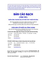 bản cáo bạch tóm tắt ngân hàng thương mại cổ phần phát triển mê kông chào bán cổ phiếu ra công chúng