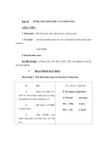 Giáo án Hoá học lớp 9 - TÍNH CHẤT HÓA HỌC CỦA KIM LOẠI potx