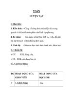 TOÁN LUYỆN TẬP tuần 23 ppsx