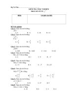 KIEM TRA TRAC NGIEM PHAN SO VO TY CAN BAC 2