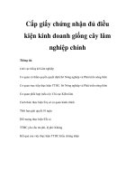 Cấp giấy chứng nhận đủ điều kiện kinh doanh giống cây lâm nghiệp chính ppsx