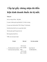 Cấp lại giấy chứng nhận đủ điều kiện kinh doanh thuốc do bị mất. ppsx