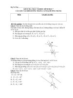 KIEM TRA TRAC NGHIEM CHUONG I-Cac goc tao boi mot duong thang cat hai duong thang