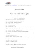 Môn an toàn bảo mật thông tin doc
