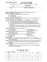 đề KT tiết 28 vật lý 8 cực hay