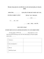 Mẫu giấy chứng nhận đơn vị đủ điều kiện sản xuất, kinh doanh giống cây lâm nghiệp potx