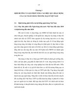 LVTS Các nhân tố ảnh hưởng đến hiệu quả hoạt động của NHTM ở Việt Nam Phần 3 docx