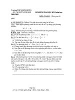 ĐÈ + ĐÁP ÁN TOÁN 9 HKII