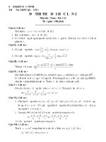 Đề Thi Thử ĐH Môn TOÁN Lần II - THPT Quế Võ 1 - Bắc Ninh pps