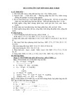 ĐỀ CƯƠNG ÔN TẬP HOÁ 8-9 HKII