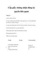 Cấp giấy chứng nhận đăng ký quyền liên quan ppt