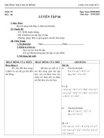 Đại số 7 tiêt 60