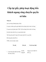 Cấp lại giấy phép hoạt động bến khách ngang sông chuyển quyền sở hữu potx