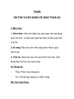 Toán ôn tập và bổ sung về bài toán (tt) pdf