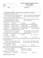 Đề thi học kì I 2009-2010 CN 8