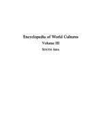 Encyclopedia of World Cultures Volume III - South Asia - Overview pot