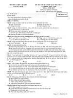 Thi thử chuyên Nguyễn Huệ 132