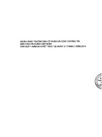 ngân hàng thương mại cổ phần sài gòn thương tín báo cáo tài chính hợp nhất cho quý 1 năm 2014 kết thúc tại ngày 31 tháng 3 năm 2014