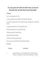 Trợ cấp người mắc bệnh tâm thần thuộc các loại tâm thần phân liệt, gia đình thuộc hộ gia đình nghèo. doc