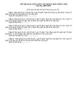 Đề Thi GV dạy giỏi cấp Tỉnh( Số 14)