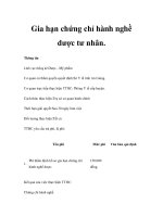 Gia hạn chứng chỉ hành nghề dược tư nhân ppsx