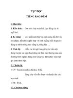 TẬP ĐỌC TIẾNG RAO ĐÊM pot