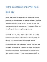 Vị thế của Doanh nhân Việt Nam hiện nay pps